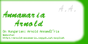 annamaria arnold business card